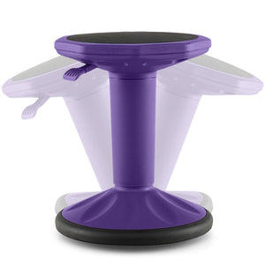 Adjustable-Height Wobble Chair Active Learning Stool for Office Stand Up Desk-Purple