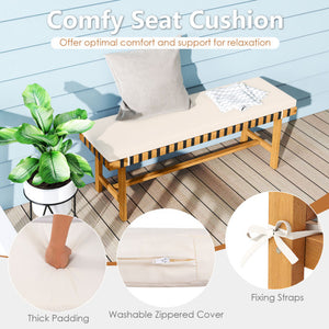 Patio Bundle: Outdoor Furniture Set+Patio Umbrella+Patio Swing+Bistro Set