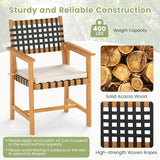 7-Piece Patio Dining Set for 6 People Farmhouse Furniture