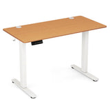 Compact Standing Desk and Executive Chair Set with Memory Heights