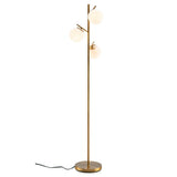 Living Room Set: Floor Lamp + Accent Chair + 3-Seat Sofa