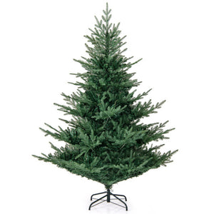 Artificial Christmas Tree with Branch Tips and Warm White LED Lights-6 Feet