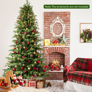 Artificial Christmas Tree with LED Lights and PVC Mixed Branch Tips-8 Feet