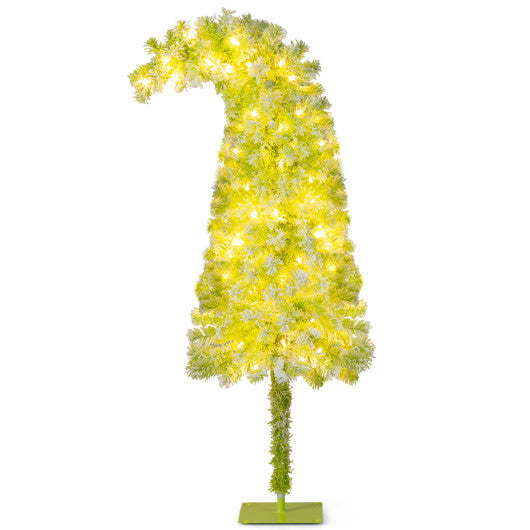 5/6/7 FT Whimsical Christmas Tree with Bendable Top and 216/290/366 Branch-5 FT