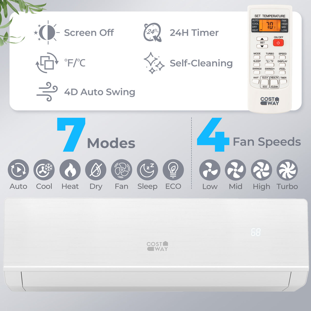 SEERXtreme Series 24000 BTU 25 SEER2 208-230V Mini Split Heat Pump Heating at -15°F WiFi Enabled