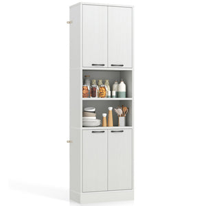 Laundry Room Bundle: 4-in-1 Storage Set Storage Cabinets and Rack Set