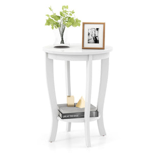5-Piece Modern Living Room Furniture Set: Side table+Coffee table+Console table+Bookcase+Corner shelf