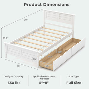 4-Piece Bedroom Furniture Set with Twin Size Bed Frame  Entryway Bench  Vanity Desk and Jewelry Armoire