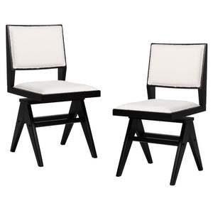 3-Piece Mid-Century Dining Set with 36” Round Pedestal Table and 2 Swivel Sherpa Upholstered Chairs