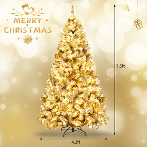 Ultimate Holiday DÃ©cor Suite: Pre-Lit Snow Flocked Christmas Tree & 50" Recessed Electric Fireplace Set