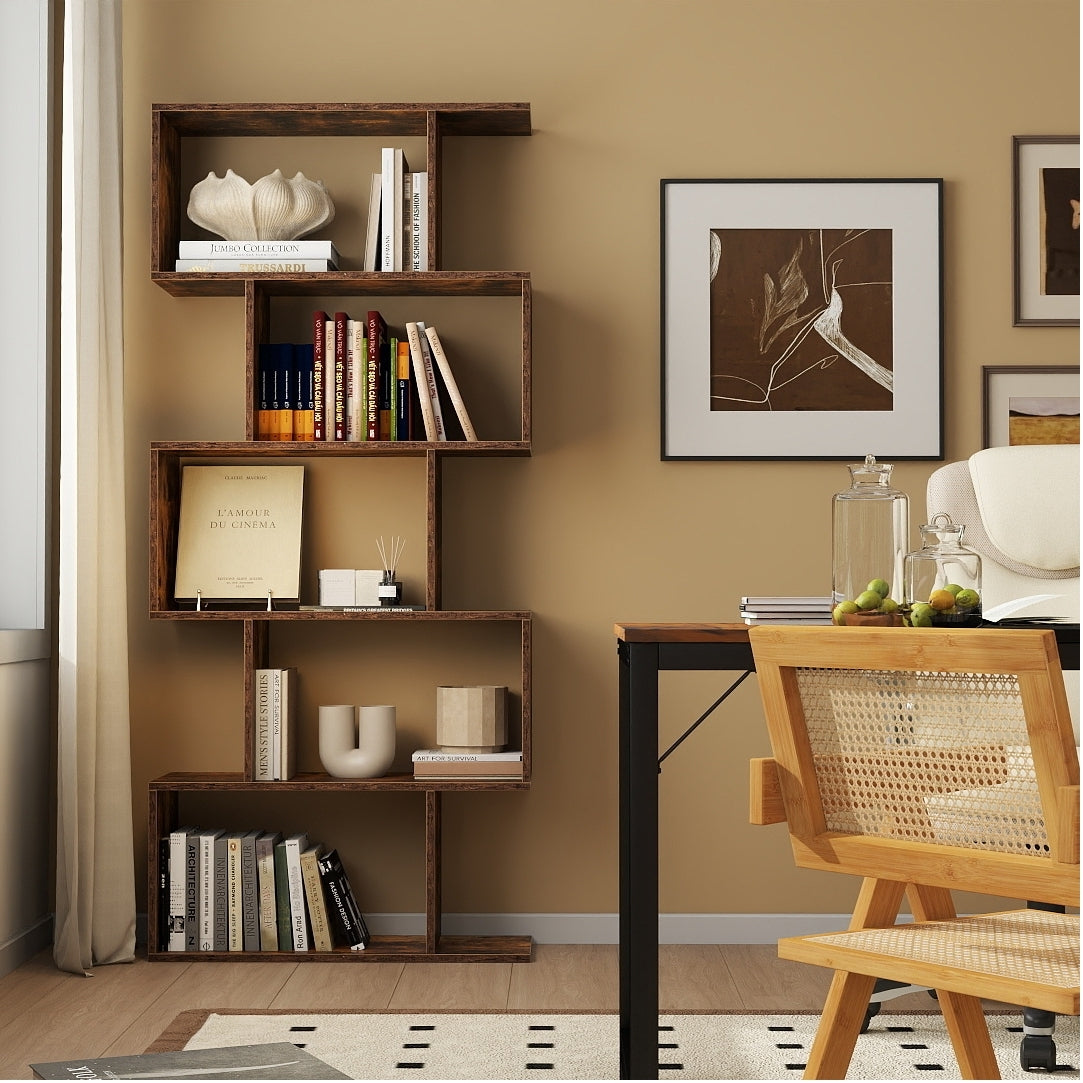 All-in-One Home Office Furniture Bundle – Ergonomic Chair  Spacious Desk  Multi-Drawer Cart  Bookshelf & Accent Chairs