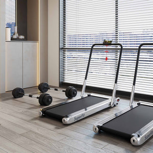 Fitness Room Set: Dumbbell Weight Set+3-in-1 3HP Folding Treadmill