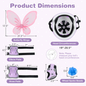 12 Inch Kids Bike with Helmet Protective Set Pink
