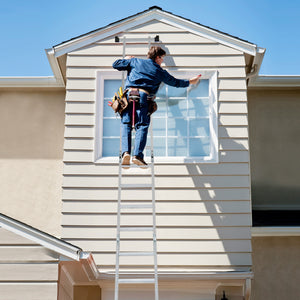 15 Feet Folding Aluminum Ladder with Safe Locking Hinge