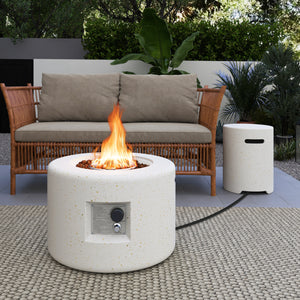 40 000 BTU Fire Pit Table Set with Hideaway Tank Holder