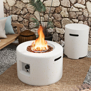 40 000 BTU Fire Pit Table Set with Hideaway Tank Holder