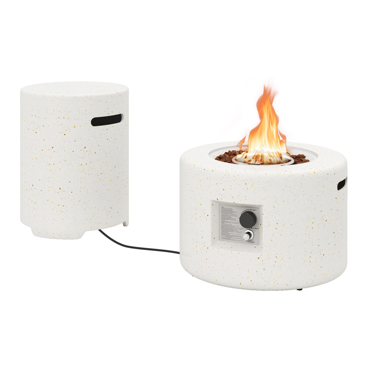 40 000 BTU Fire Pit Table Set with Hideaway Tank Holder