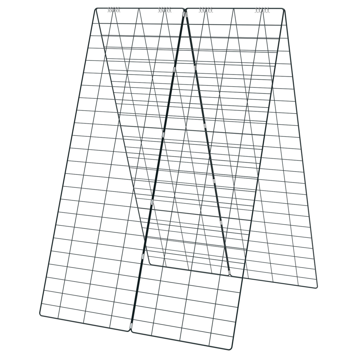 A-Frame Garden Trellis for Climbing Plant with Ground Stake and Cable Tie-Green