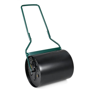 Lawn Roller 16 Gallon Water/Sand Filled Garden Drum Roller with Leak-proof Inlet