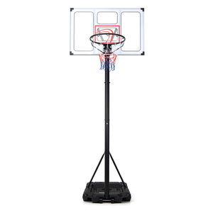 4.1-10 Feet Portable Basketball Hoop 18-Level Adjustable with Heavy Duty Fillable Base