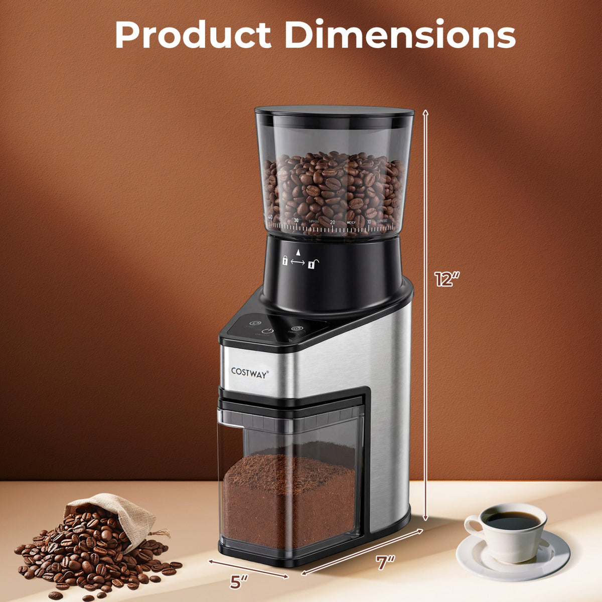 Home Espresso Coffee Station Set with Espresso Machine Grinder and Milk Frother