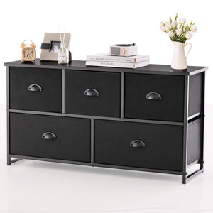 Bedroom Set with 3-Tier Clothes Rack Freestanding Clothing Rack and Dresser Storage Tower
