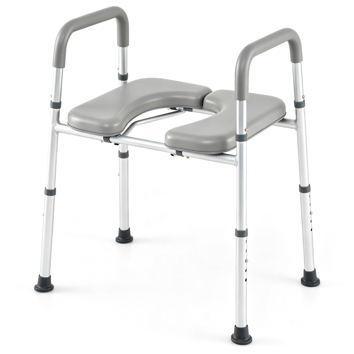 Heavy-duty 400 LBS Raised Toilet Seat with Non-slip Handles