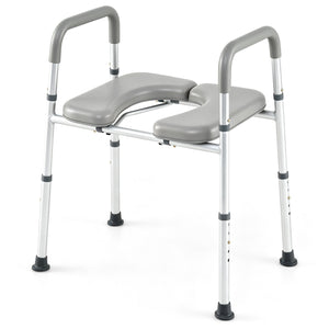 Heavy-duty 400 LBS Raised Toilet Seat with Non-slip Handles