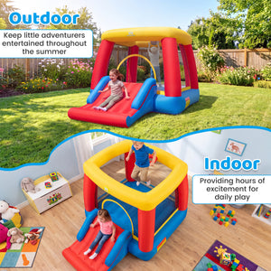 Inflatable Bounce House for Toddlers with Spacious Jumping Area(Without Blower)