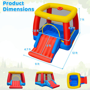 Inflatable Bounce House for Toddlers with Spacious Jumping Area(Without Blower)