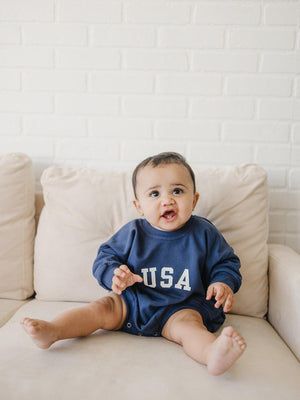 USA Sweatshirt Romper - more colors