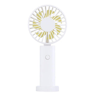 USB Mini Fan Portable Pocket Fan Cartoon Handheld Desktop Rechargeable Standing Fan Three Gear Wind Speed Regulation Battery Operated USB Small Fan with 3 Speeds for Home Office Car Outdoor Travel