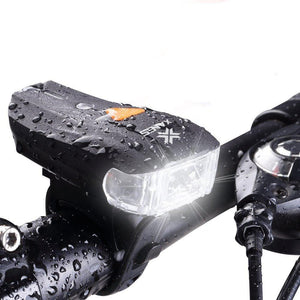 USB Rechargeable Headlight USB Flashlight Bike Bicycle 2LEDs 5modes Smart Sensor Super Bright Bike Light Front And Back Night Riding Spot lamp Electric Car Front Torch For Adults Kids Men Women