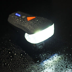 USB Rechargeable Headlight USB Flashlight Bike Bicycle 2LEDs 5modes Smart Sensor Super Bright Bike Light Front And Back Night Riding Spot lamp Electric Car Front Torch For Adults Kids Men Women