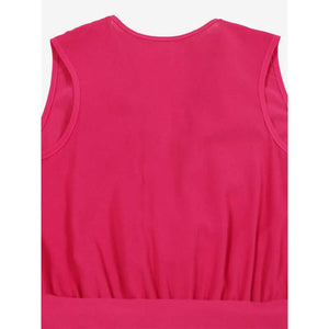V-Neck Sleeveless Straight Summer Jumpsuit