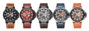Men's Casual Waterproof Watch With Chronometers And Fluorescent Hands Excellent Design Perfect Gift