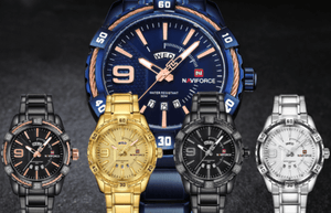 Men's  Luxury Stainless steal Waterproof Watch With Day And Date Display Unique Design Perfect Gift In Modern Metal Men  Wrist Watch Design