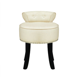 Taylor Linen Vanity Stool