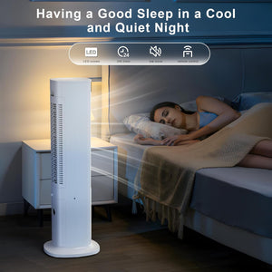 vaporative Air Cooler, 40" Cooling Fan that Blow Cold Air, Swamp Cooler with 80° Oscillation,