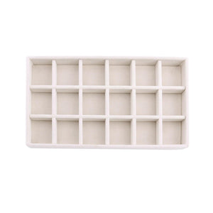 Velvet Jewelry Box Display Tray Drawer Storage Jewelry Holder For Ring Earrings Necklace Bracelet Soft Velvet Organizer Case Velvet Display Holder for Earrings Ring Bracelet Necklace