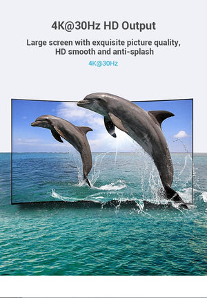 Vention DP To HDMI Adapter And 4K DP To HDMI Video Audio Converter for PC Laptop Projector Monitor