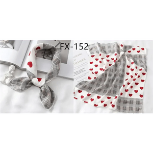 Versatile Square Silk Scarf For Women Fashionable Printed Small Neck Scarfs Office Lady Hair Band Foulard Hand For Female Bandana Shawl