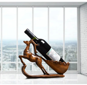 Modern European Style Deer Wine Rack for Home Decor