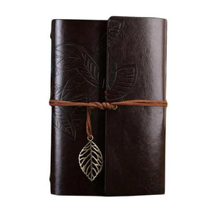 Vintage PU Leather Diary Notebook Journal  Retro Book Traveler Planners Office School Supplies