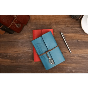 Vintage PU Leather Diary Notebook Journal  Retro Book Traveler Planners Office School Supplies