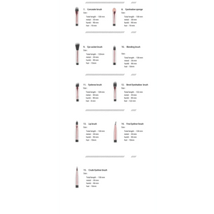 Vintage Style 5/10/15Pcs Makeup Brushes Set Powder Eye Shadow Foundation Blush Blending Make Up Brush Beauty Cosmetic Kit Tools