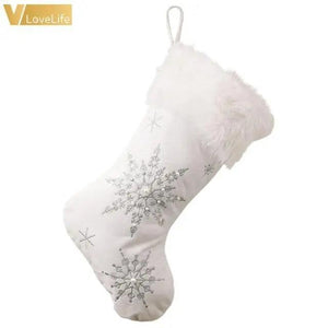 Christmas Tree Decor Snowflake Carpet White Christmas Tree Skirt Fur Skirt For Xmas Decorations Xmas Christmas Decorations For Home