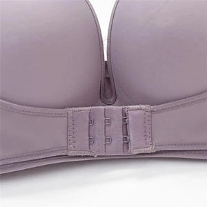 Vintage Style Front Closure Sexy Push Up Bra Women Invisible Bras Underwear Lingerie for Female Brassiere Strapless Seamless Bralette ABC Cup