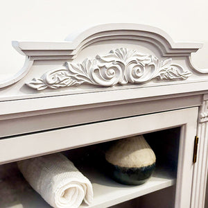 Baroque Elegance Wall Mounted Cabinet with Magnetic Door