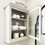 Baroque Elegance Wall Mounted Cabinet with Magnetic Door